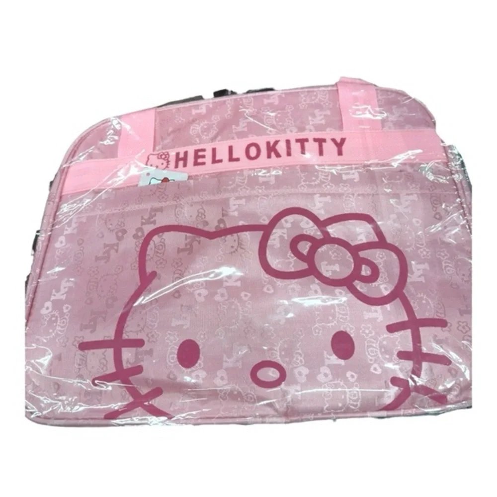 Hello Kitty Sanrio Pink Nylon Tote Bag Y2K Kawaii Coquette NWT